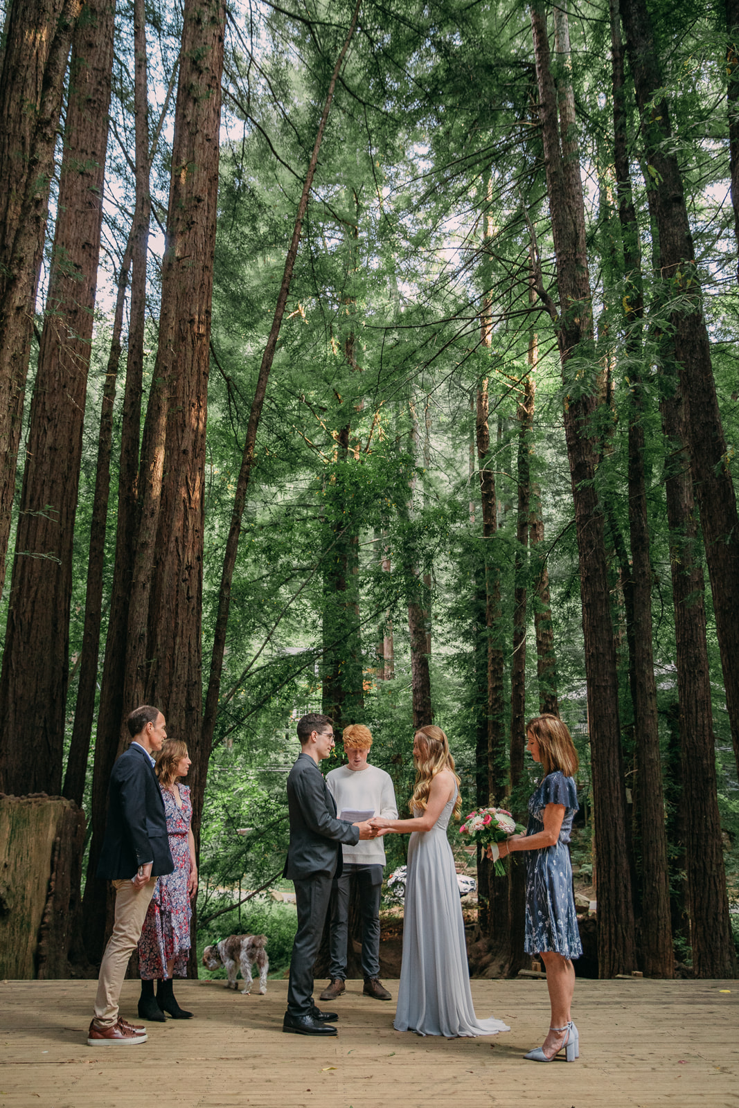 Elopement ceremony for elopement day timeline