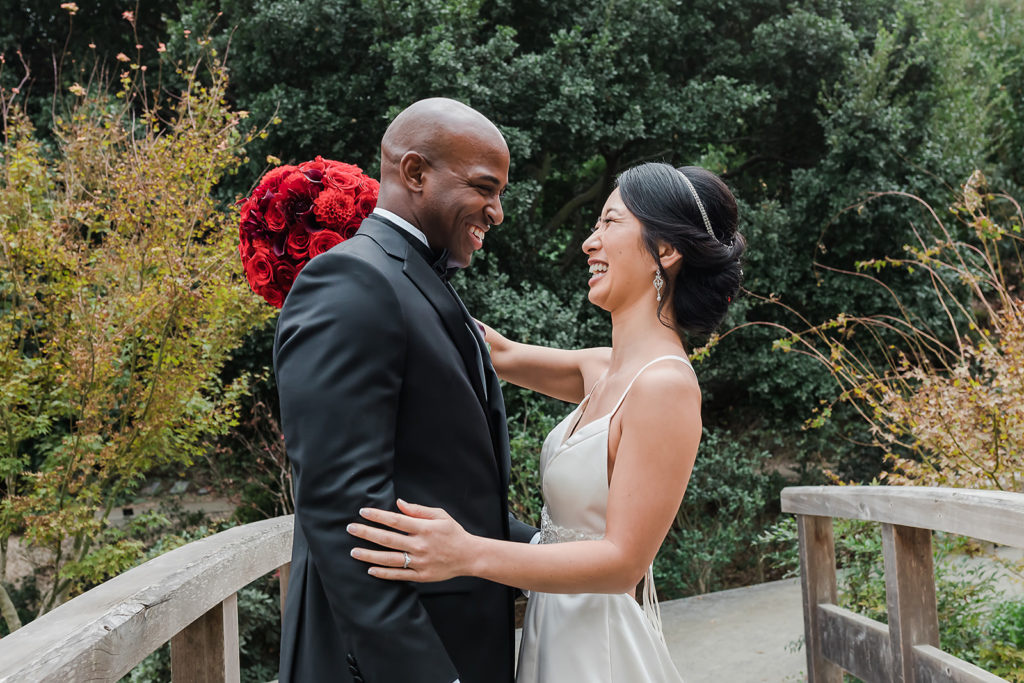 First look from elopement day timeline