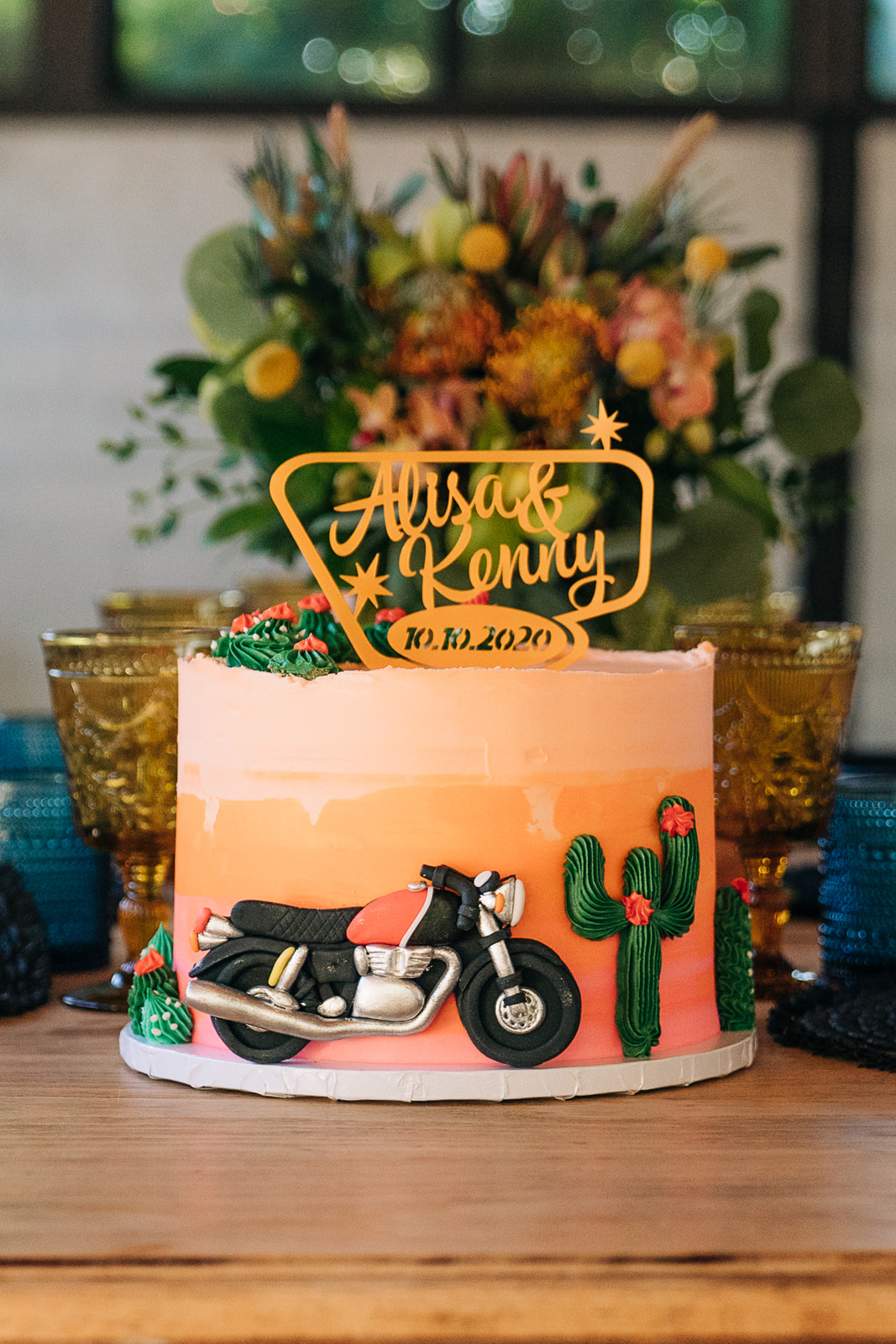 custom wedding day cake